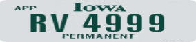 Trailer License Plate